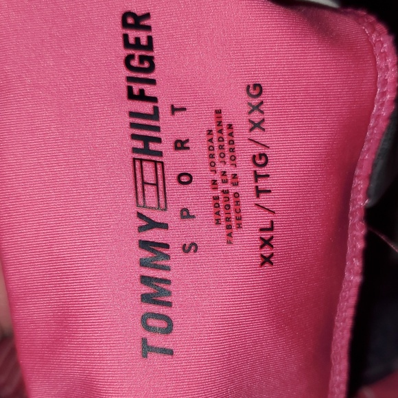 New Tommy Hilfiger Sport Pink Pocketed High Waist Pull-on Striped Leggings XXL - Picture 4 of 7